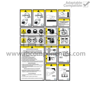 KIT ADH. ADVERTENCIA ARTICULADOS. ESPANOL