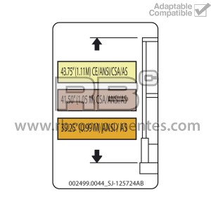 ADH. COMPATIBLE REF.  SJ 125724AB