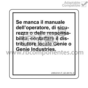 ADHESIVO COMPATIBLE REF GE 28176  ITALIANO