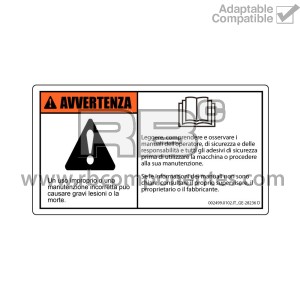 ADHESIVO COMPATIBLE REF GE 28236 ITALIANO