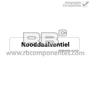 ADHESIVO COMPATIBLE REF GE-37145DU 016AU HOLANDES