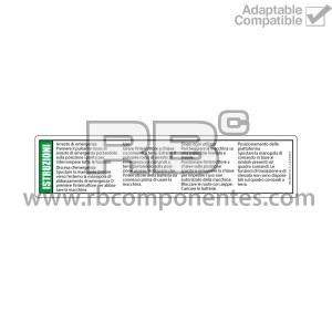 ADHESIVO COMPATIBLE REF GE 43089 ITALIANO