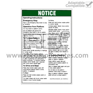 ADHESIVO COMPATIBLE REF GE-43090 G INGLES