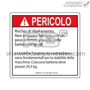 ADH. COMPATIBLE REF.  GE 43617IT_017A ITALIANO
