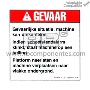 ADHESIVO COMPATIBLE REF GE-44736_057B HOLANDES