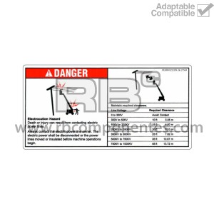 ADHESIVO COMPATIBLE REF GE 27564 C INGLES