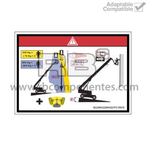 ADH. ALTURA PISO + CAPACIDAD CARGA HL-43TPX