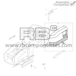 CAPOT LADO TANQUE COMPATIBLE GE 77032