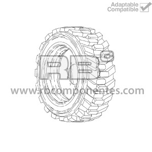 RUEDA N. M. ADAPTAB. JL 0258997 IN240/55-17. 5 FF 