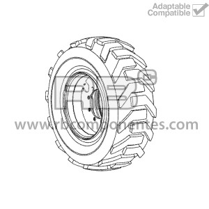 RUEDA COMPLETA AIRE 8 AGUJER  ADAPTABLE GE 45093GT