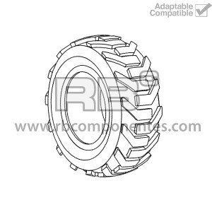 NEUMATICO MACIZADO ADAPTABLE REF  75580