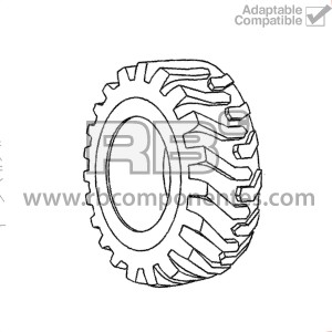 NEUMATICO MACIZADO ADAPTABLE REF 94662