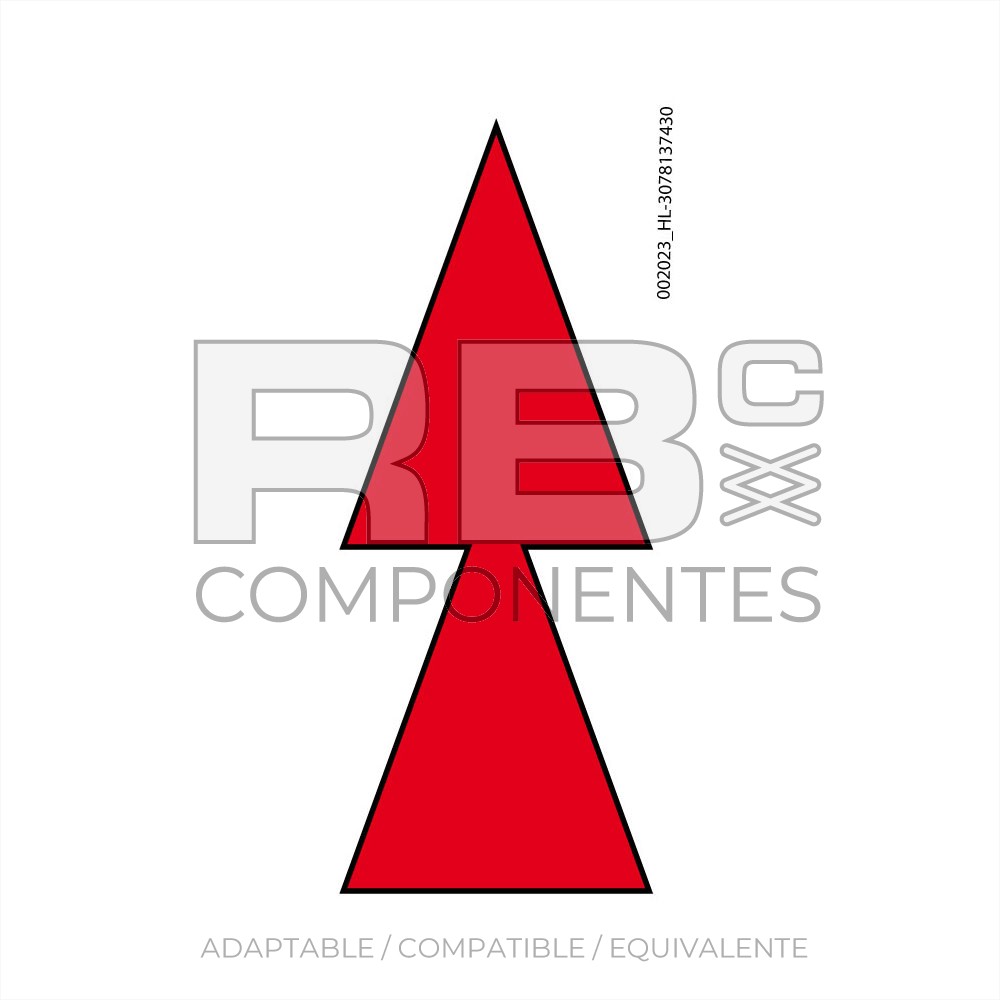 ADHESIVO  SENTIDO TRACCION FLECHA ROJA PEQUEÑA 3M 