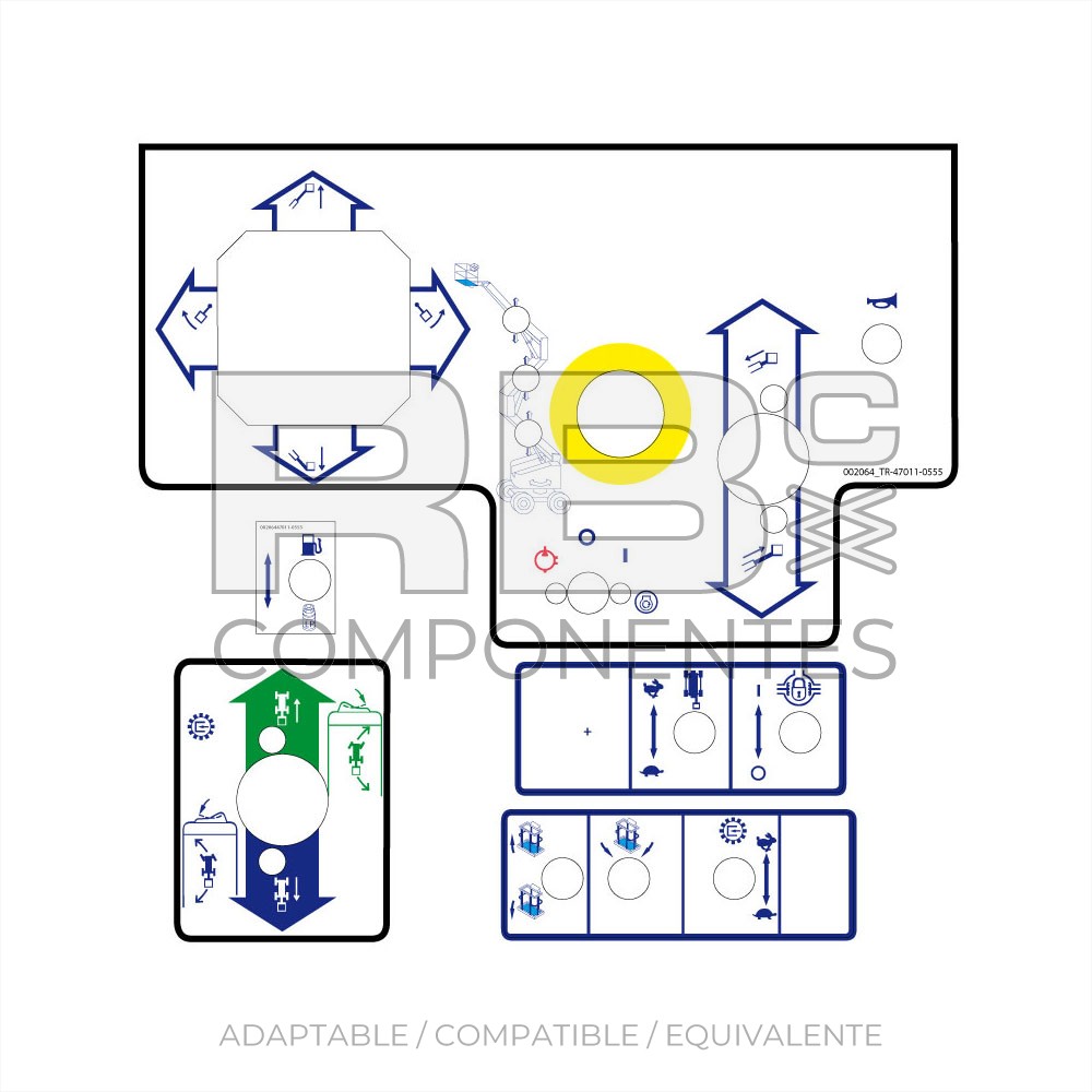 JUEGO ADH. FUNC. SUP-ADAP/COMPATIBLE TER TA 50 RT