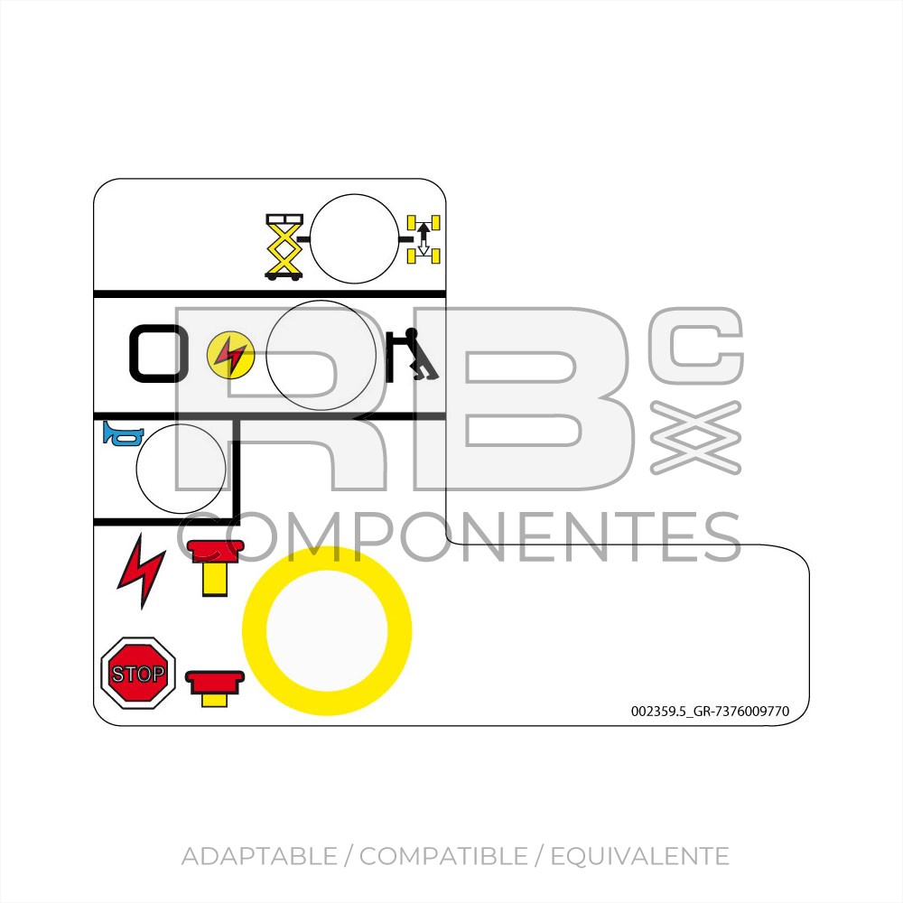 ADH. FUNC. CUAD. SUP. PANEL INDICADOR GRV-SM2632E