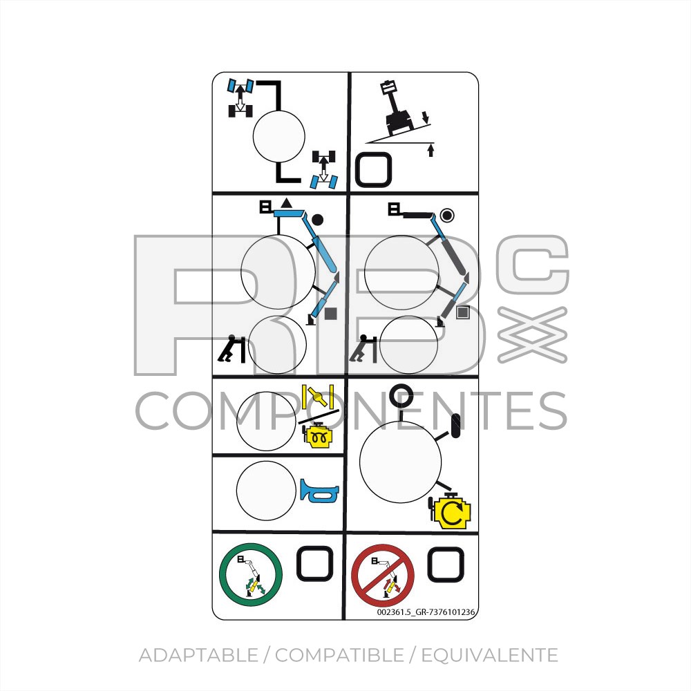 ADH. FUNC. SUP. PANEL INDICADORES PARA GRV-A125J