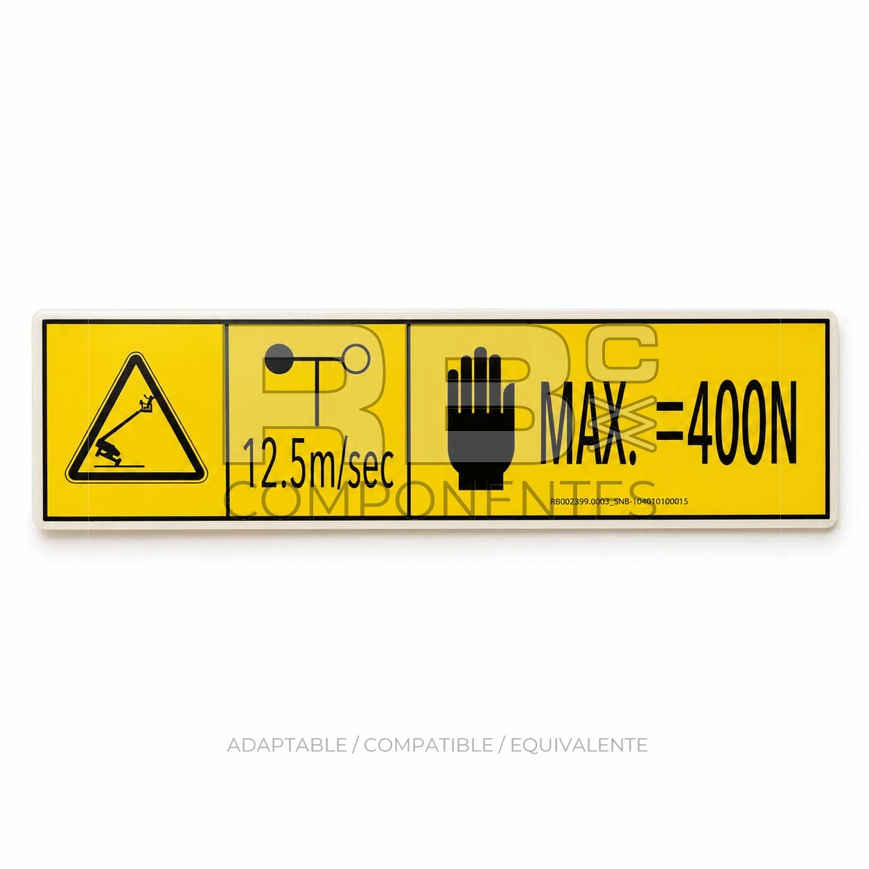 ADH SNB 104010100015 MAX 12,5M/S 400N 300x75mm