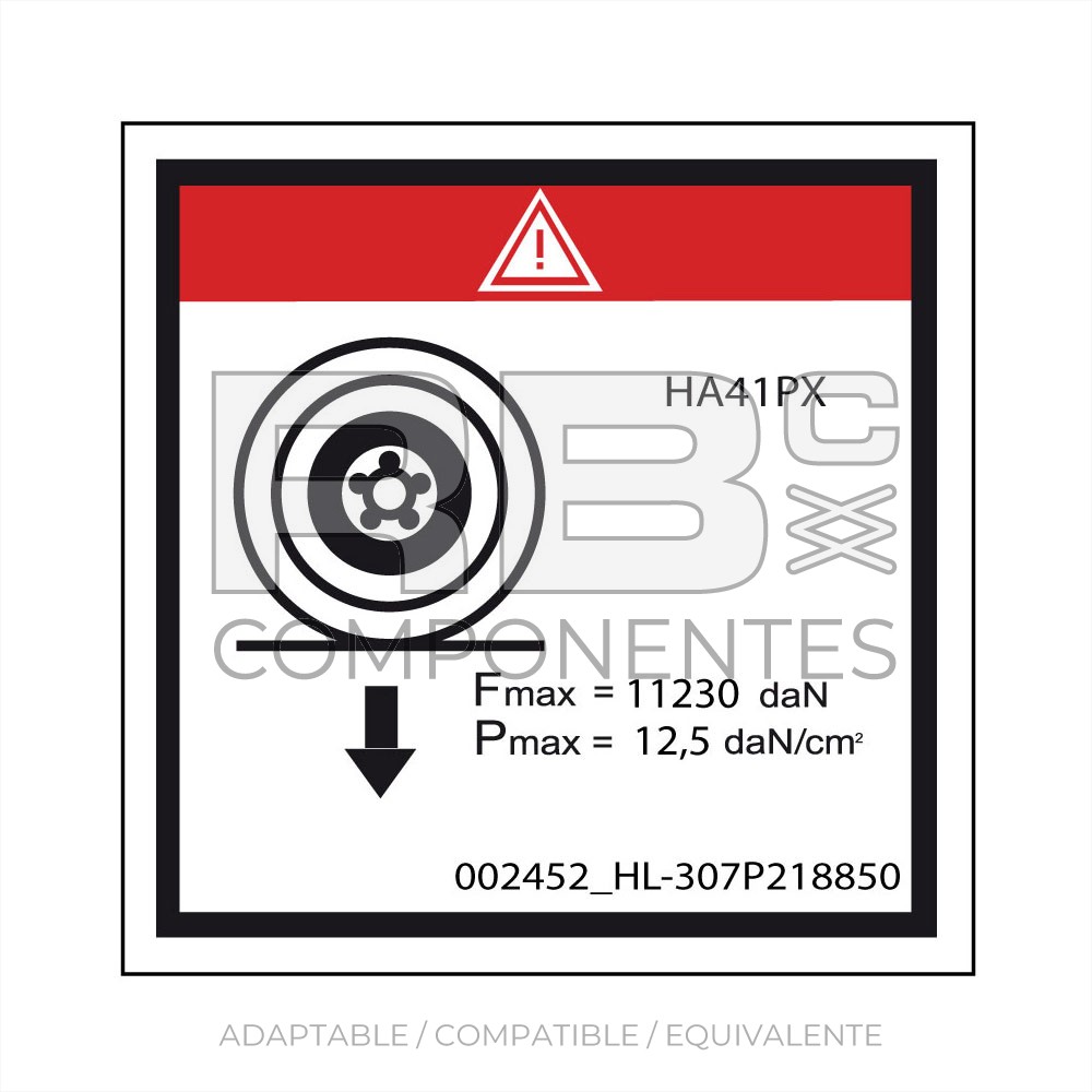 ADH. COMPATIBLE CON LA REF HL  307P218850