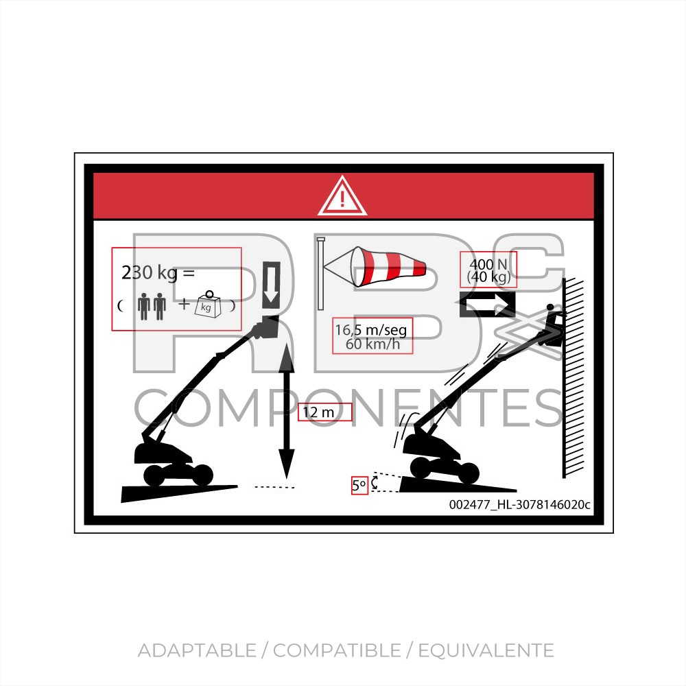 ADH. COMPATIBLE CON LA REF HL  3078146020C