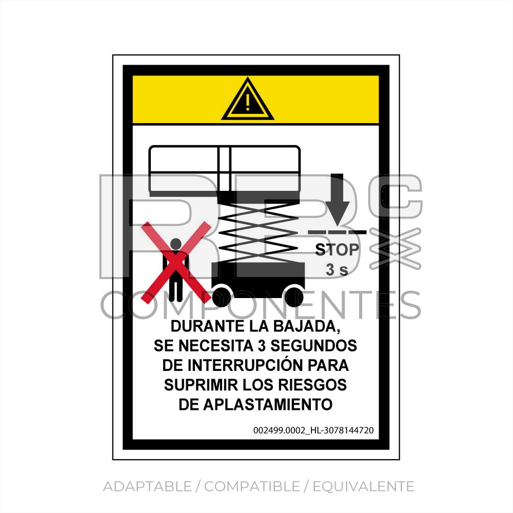 COMPATIBLE HL STOP 3 SEG" C 8/8W/10N/10/12"