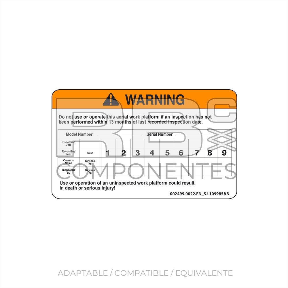 ADHESIVO INGLES AD/CO/EQ SJ 109985 AB