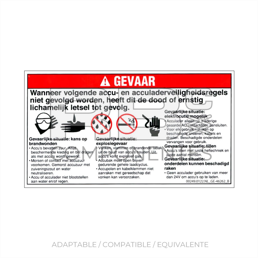 ADHESIVO COMPATIBLE GE-46262_C HOLANDES