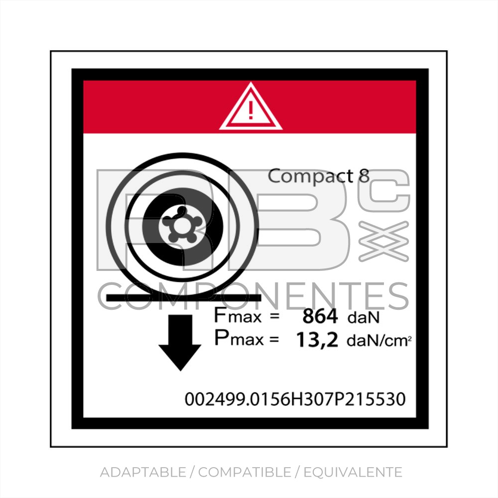 ADH. CARGA MAX SOBRE RUEDA  HL-COMP 8 (2032E)