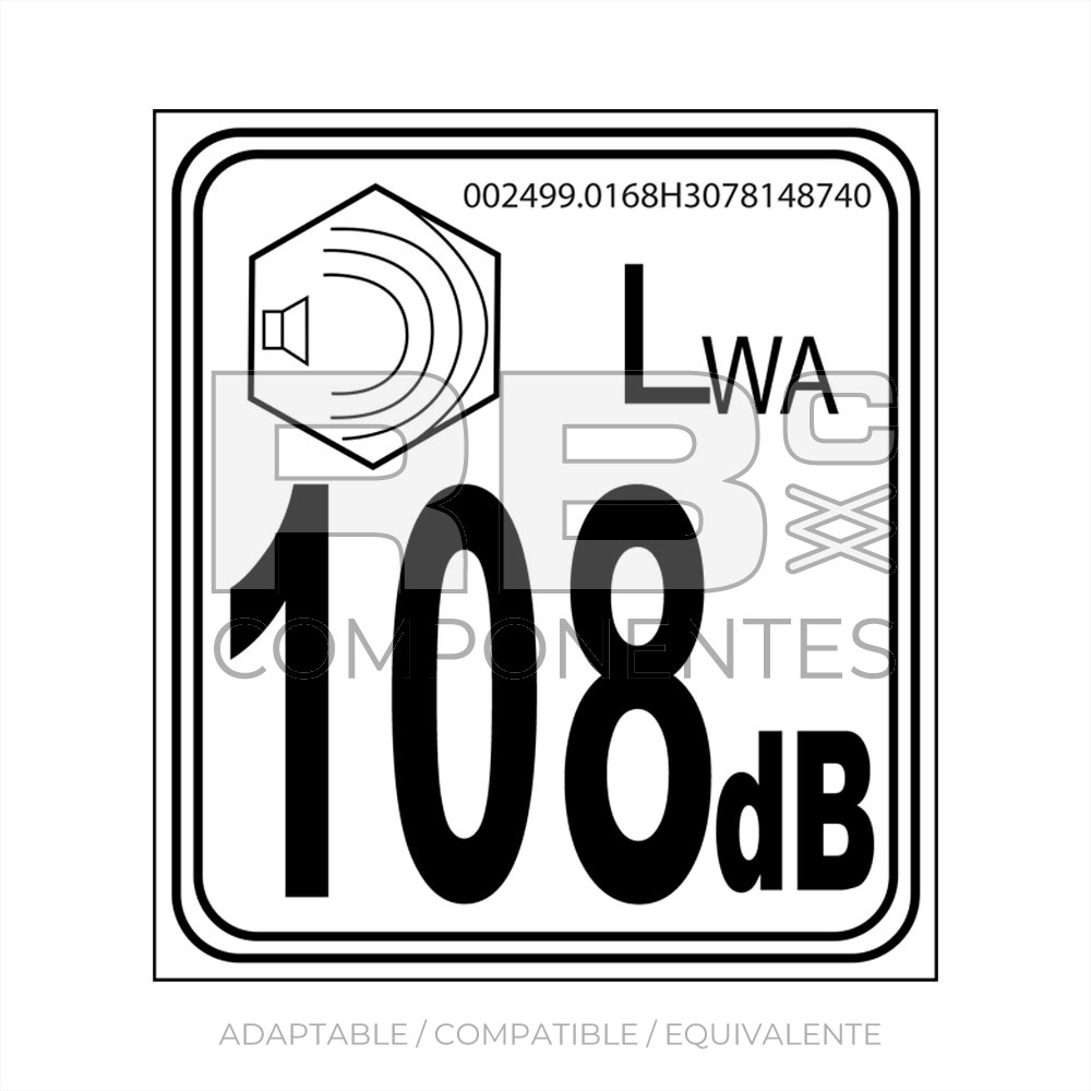 ADH. POTENCIA ACUSTICA 108dB