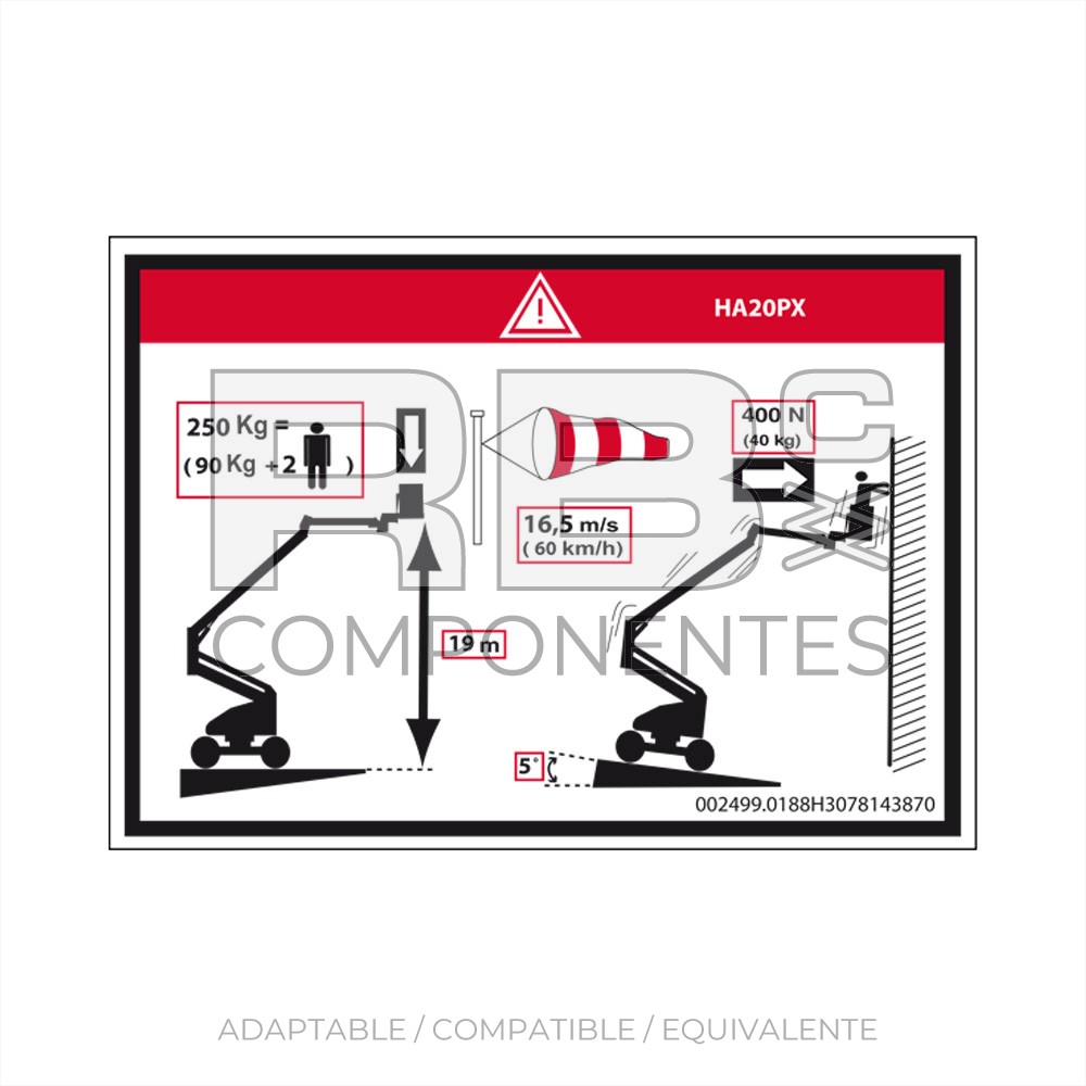 ADH. ALTURA SUELO+CARGA HL-20P