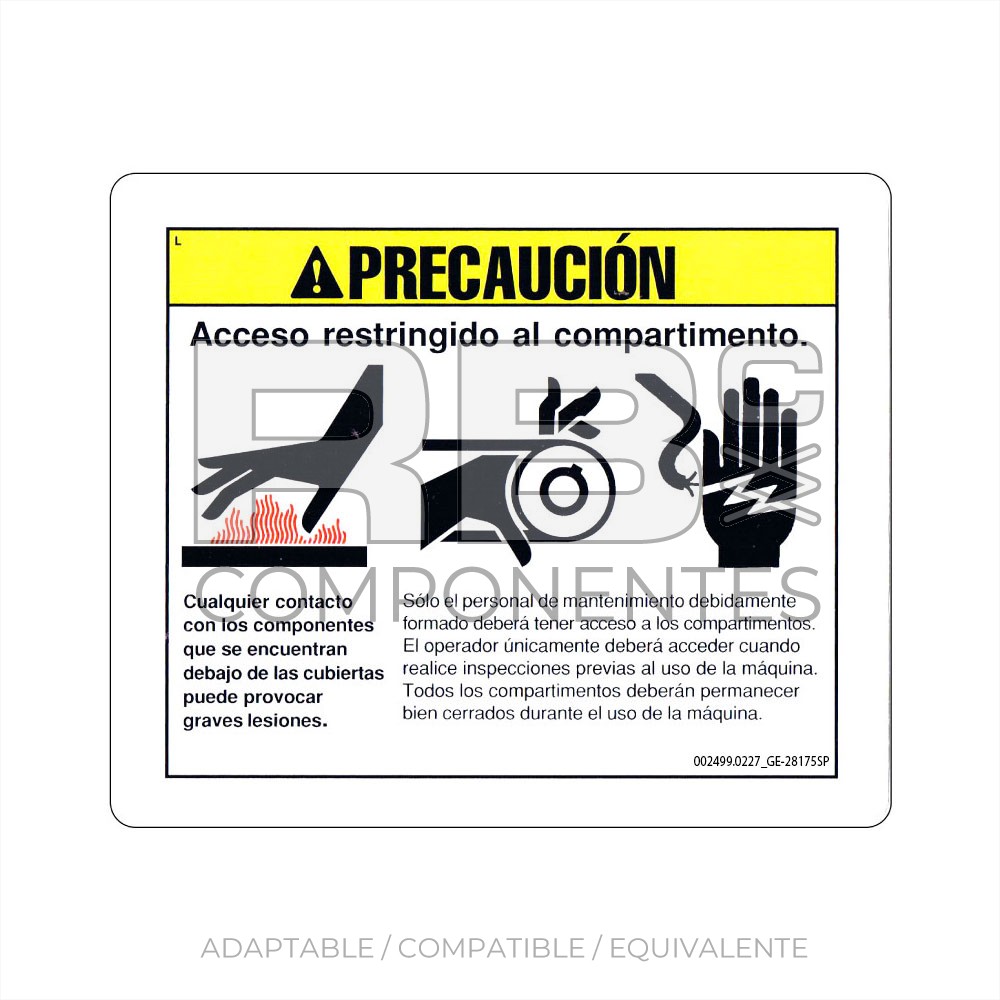 ADHESIVO COMPATIBLE REF GE 28175SP_024E