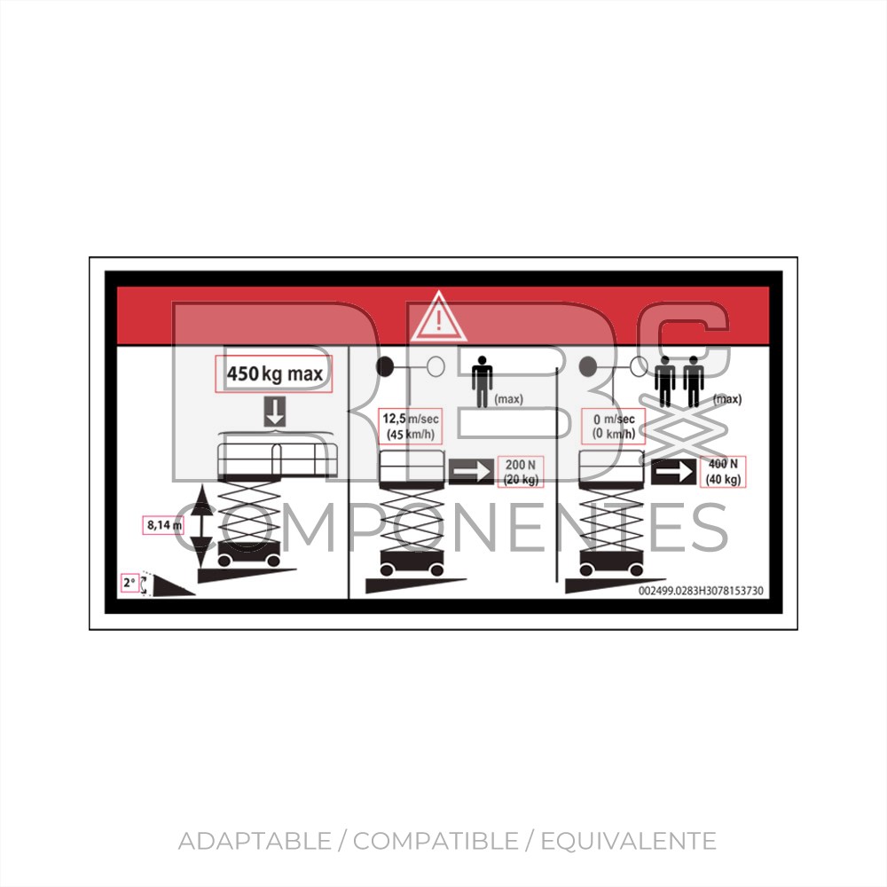 ADH. ALTURA PISO + CAPACIDAD CARGA HL-COMP10 ELCT