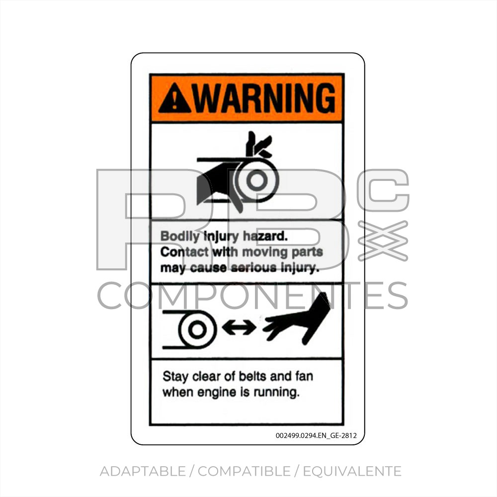 ADHESIVO COMPATIBLE REF GE-28162 C INGLES
