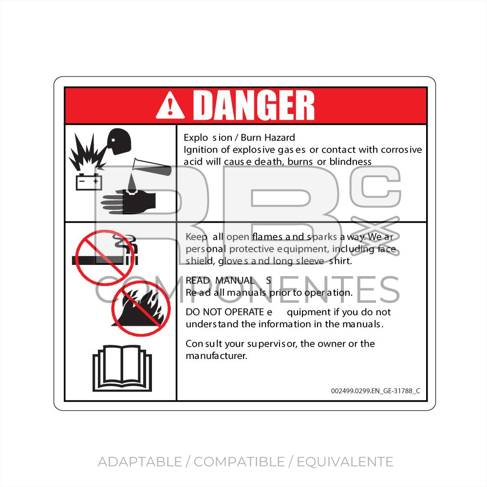 ADHESIVO COMPATIBLE REF GE 31788