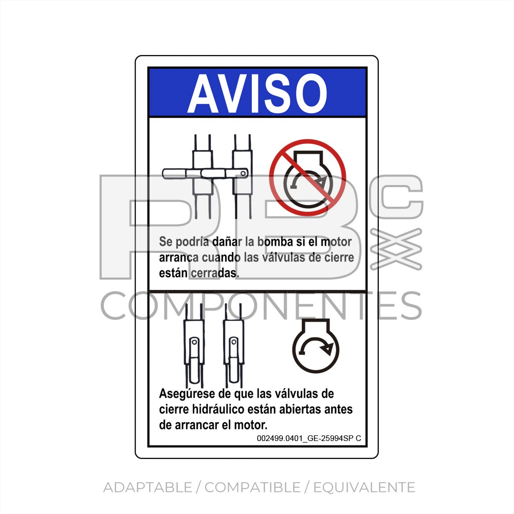ADHESIVO COMPATIBLE REF GE 25994SP_C