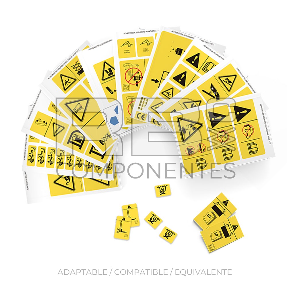 KIT DE ADHESIVOS DE SEGURIDAD PARA TIJERAS ELEC GE