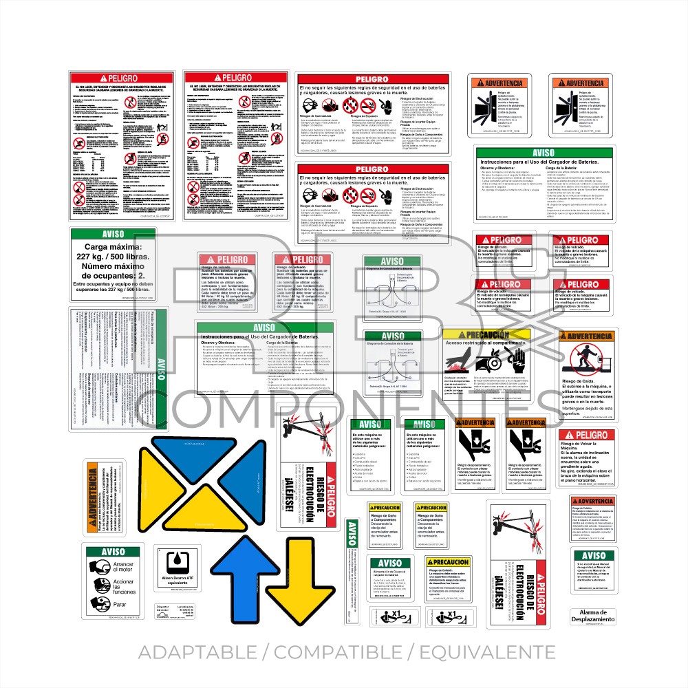 KIT ADHESIVOS ESPAÑOL AD/CO/EQ GE Z34-Z34N