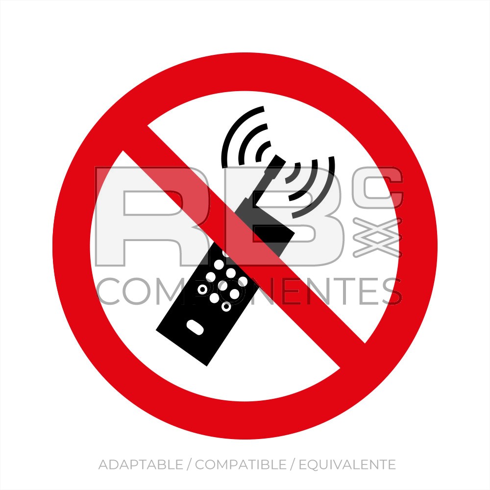 ADHPR21 – NORMA EN-ISO 7010 – ADH. PROH. EL USODE TELEF MOVILES – 90x90mm