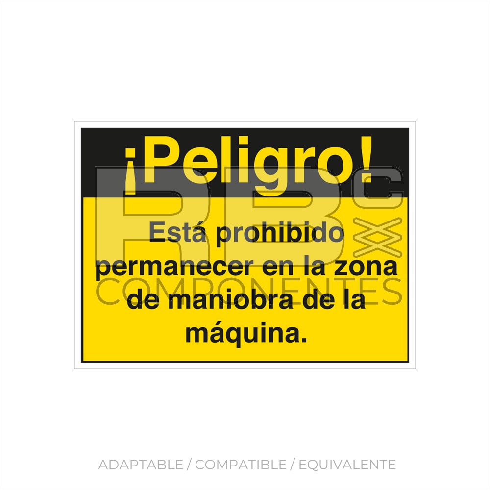 ADH.PELIGRO PROHIB PERMANECER EN LA ZONA 220x160mm