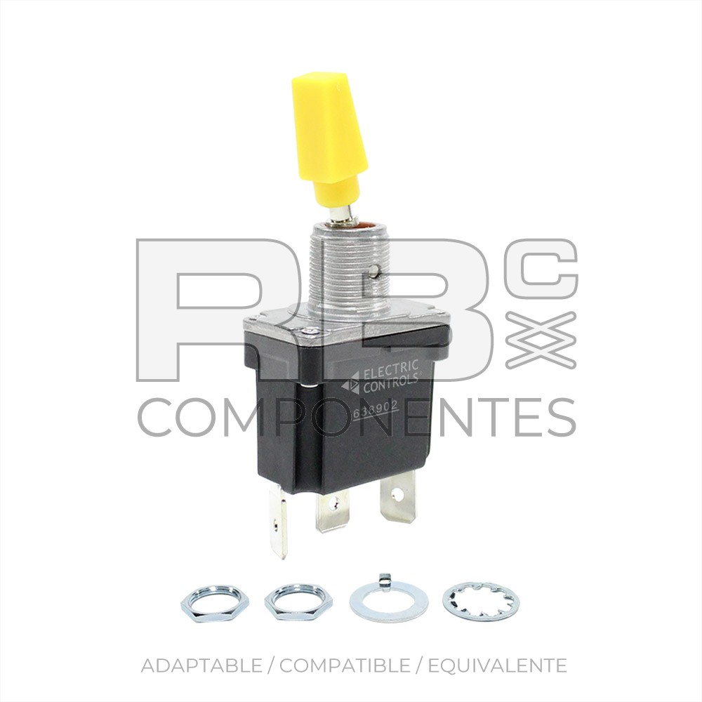 INTERR 2 POS. FIJAS (3 F) LEVA AMARILLA ESTANCO DE PLASTICO