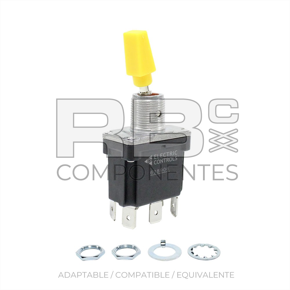 INTERRUPTOR 2 POS. FIJAS ( 6 F ) LEVA AM. ESTANCO