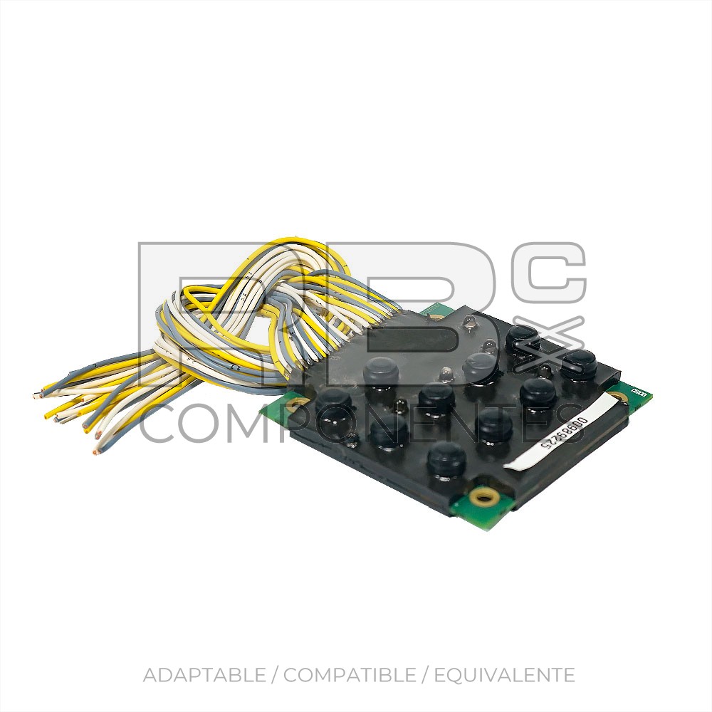 PLACA DE 10 PULSADORES Y 6 LED (RESINA)