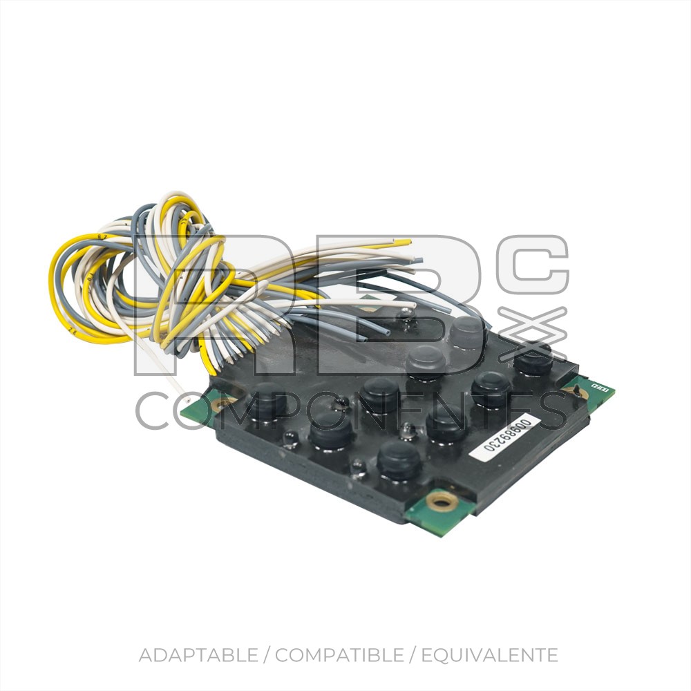 PLACA 9 PULSADORES Y 5 LED(RESINA)