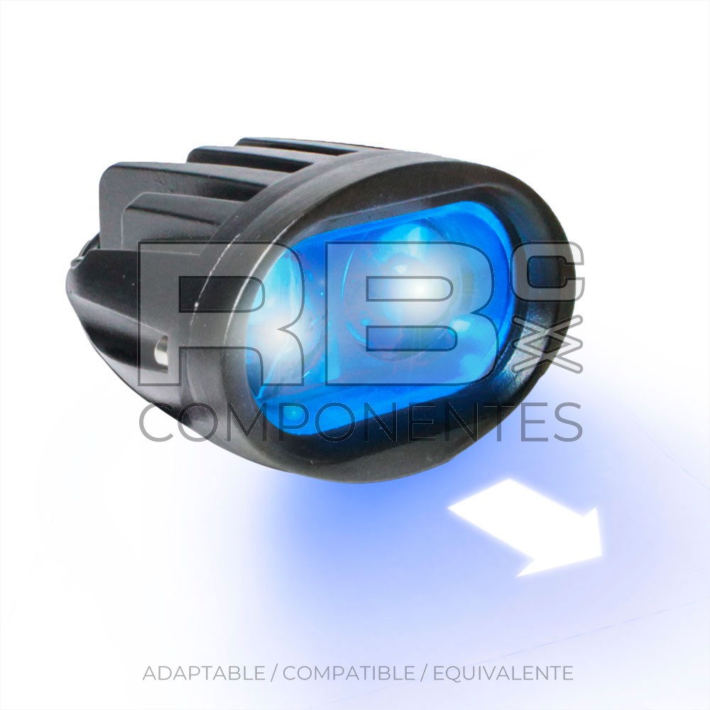 FARO SEGURIDAD AZUL LED CON FLECHA