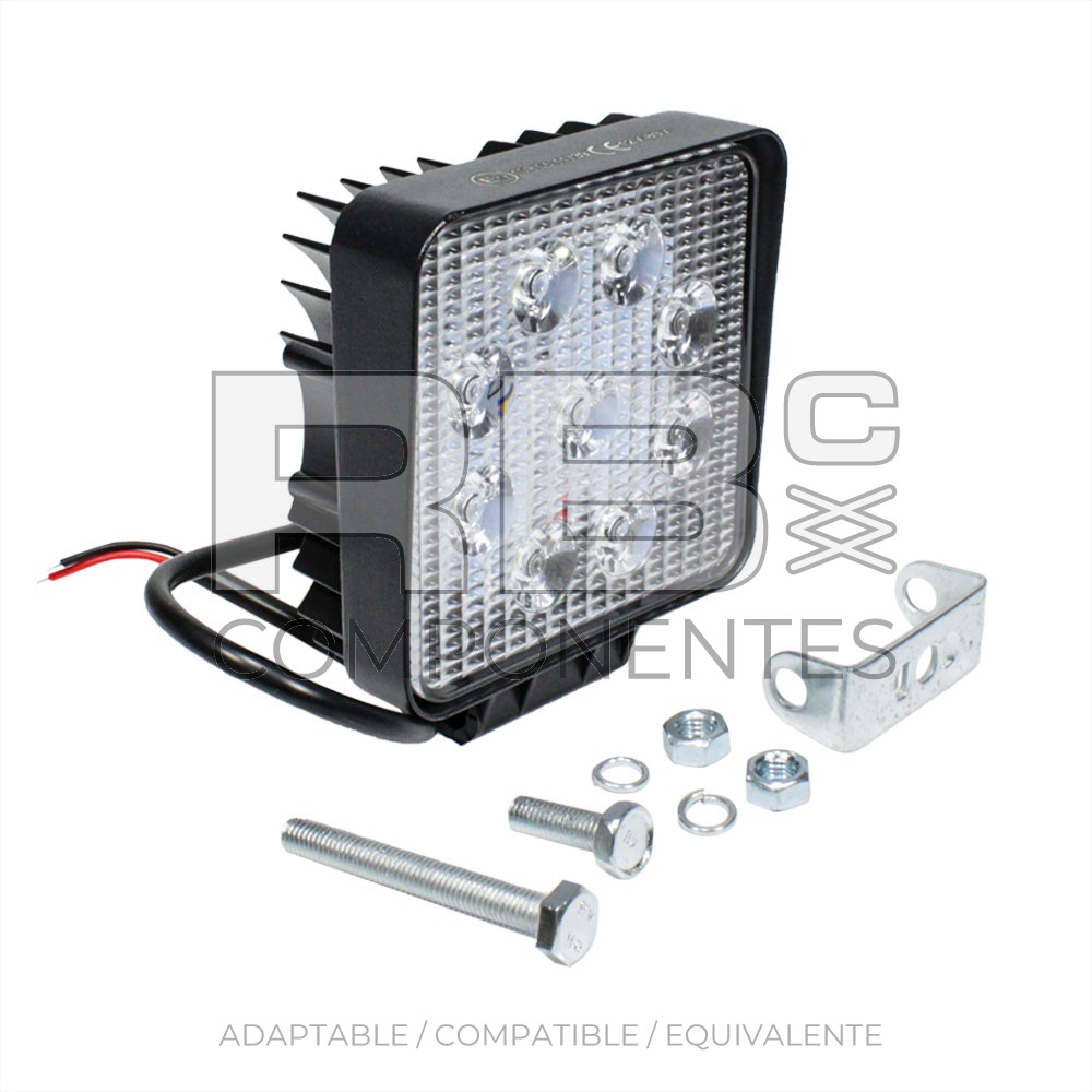 FARO CUADRADO 9 LED-27W 10V-80V