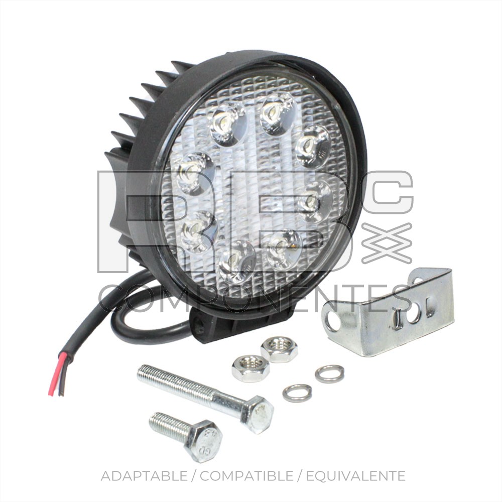 FARO REDONDO 8 LED-24W 10V-30V