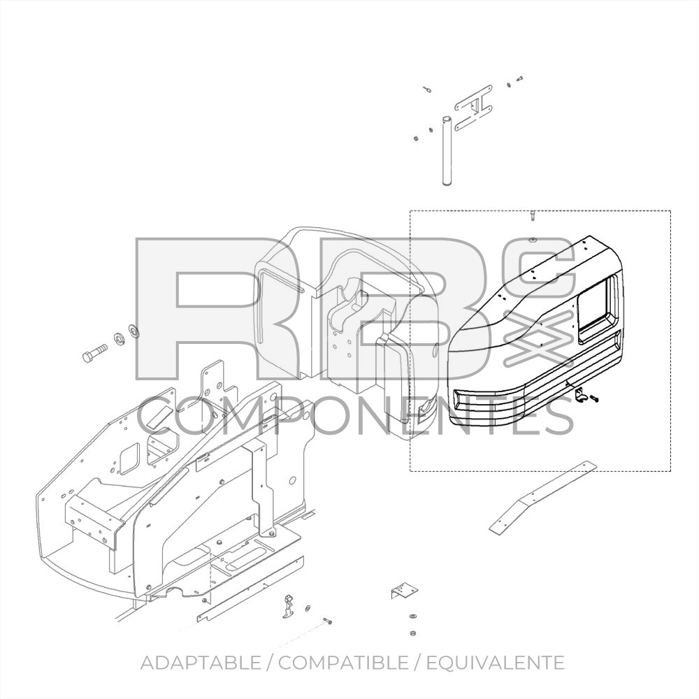 CAPOT LADO TANQUE COMPATIBLE GE 77032