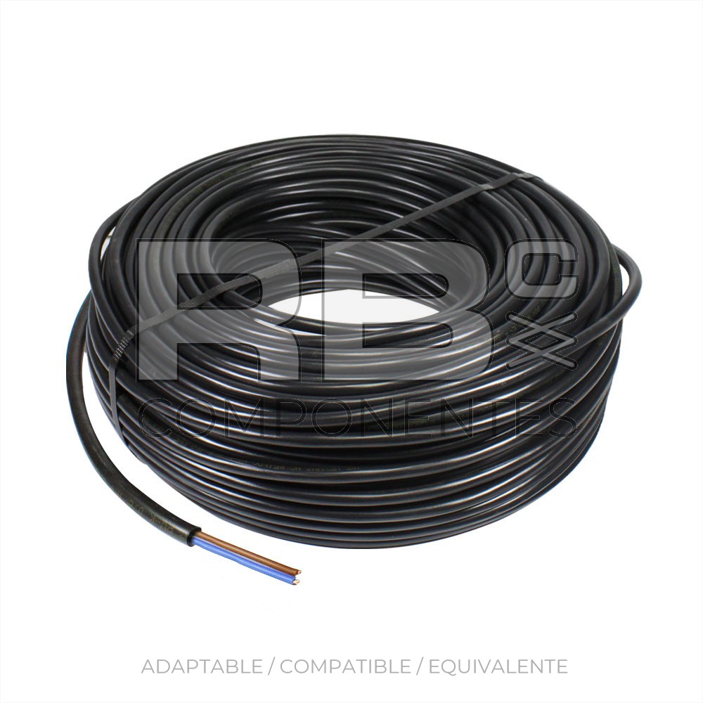 MANGUERA 2 VIAS X 0.75 (MARRON/AZUL) PARA CABLEADO
