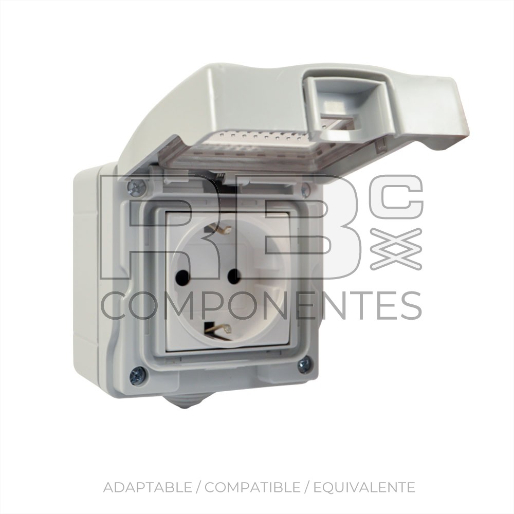 ENCHUFE ESTANCO HEMBRA PARA PARED O CUADRO