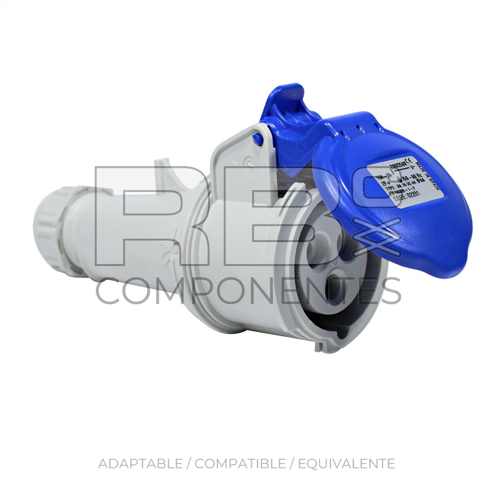 ENCHUFE H/ AEREO MONOFASICO 16 AMP