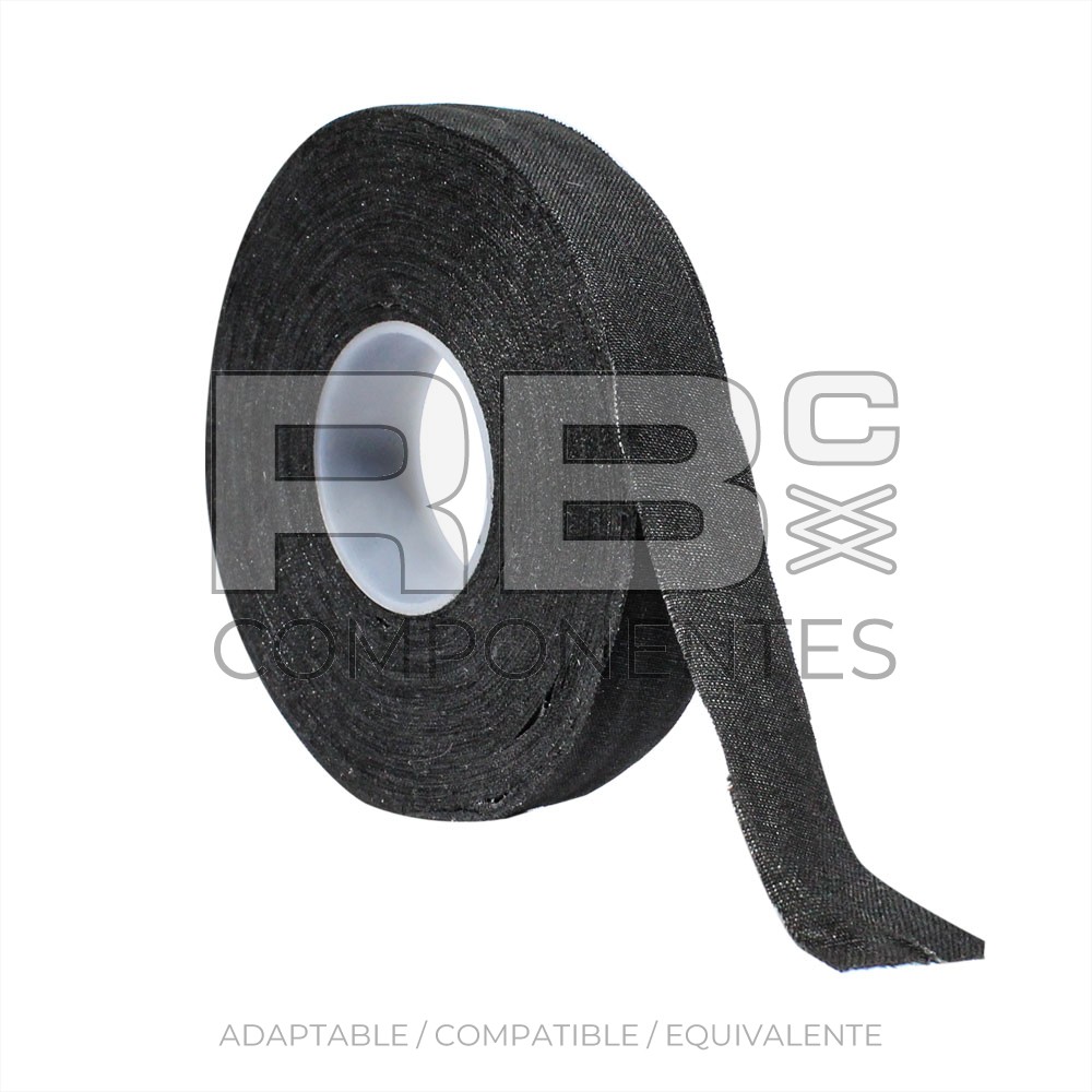 CINTA AISLANTE DE TELA NEGRA ROLLO 25 MTRS